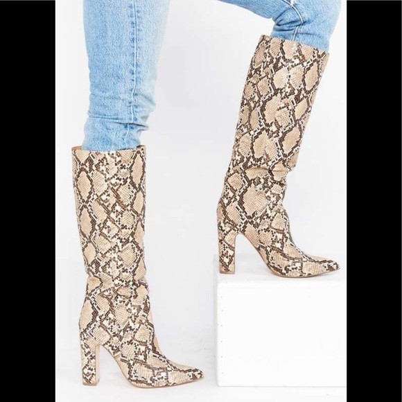 Steve Madden Shoes - Steve Madden Rogue Snake Print Boots